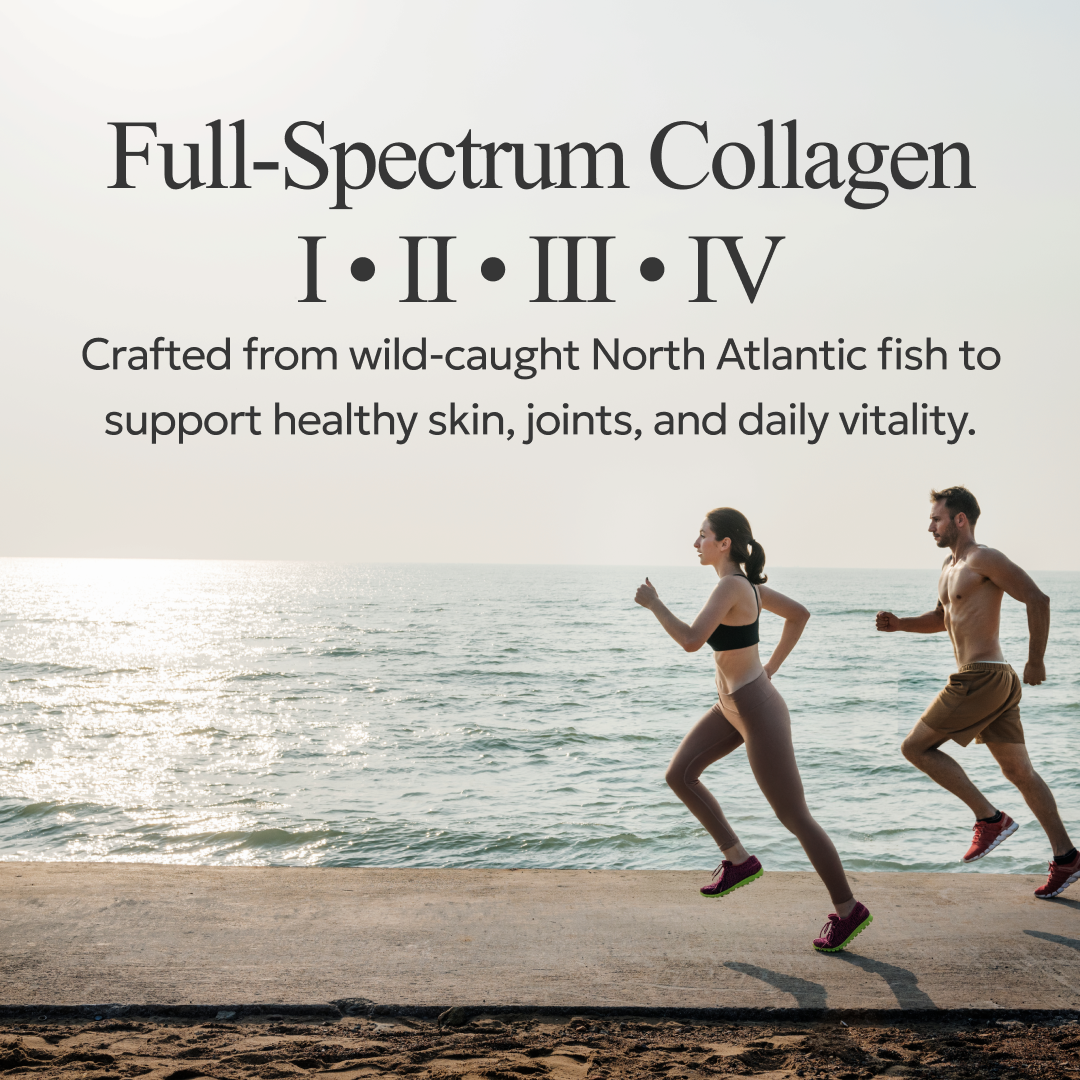 Wild-Caught Marine Collagen Peptides – Type I, II, III & IV