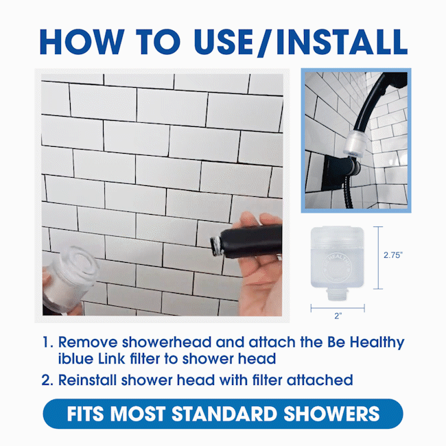 Be Healthy iBlue Link Pure Water Filter System + Refill (2pcs) Bundle