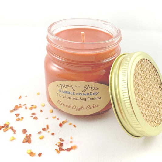 Bougie au soja pomme épicée – Parfum d'automne chaleureux et invitant | Mam Jam's