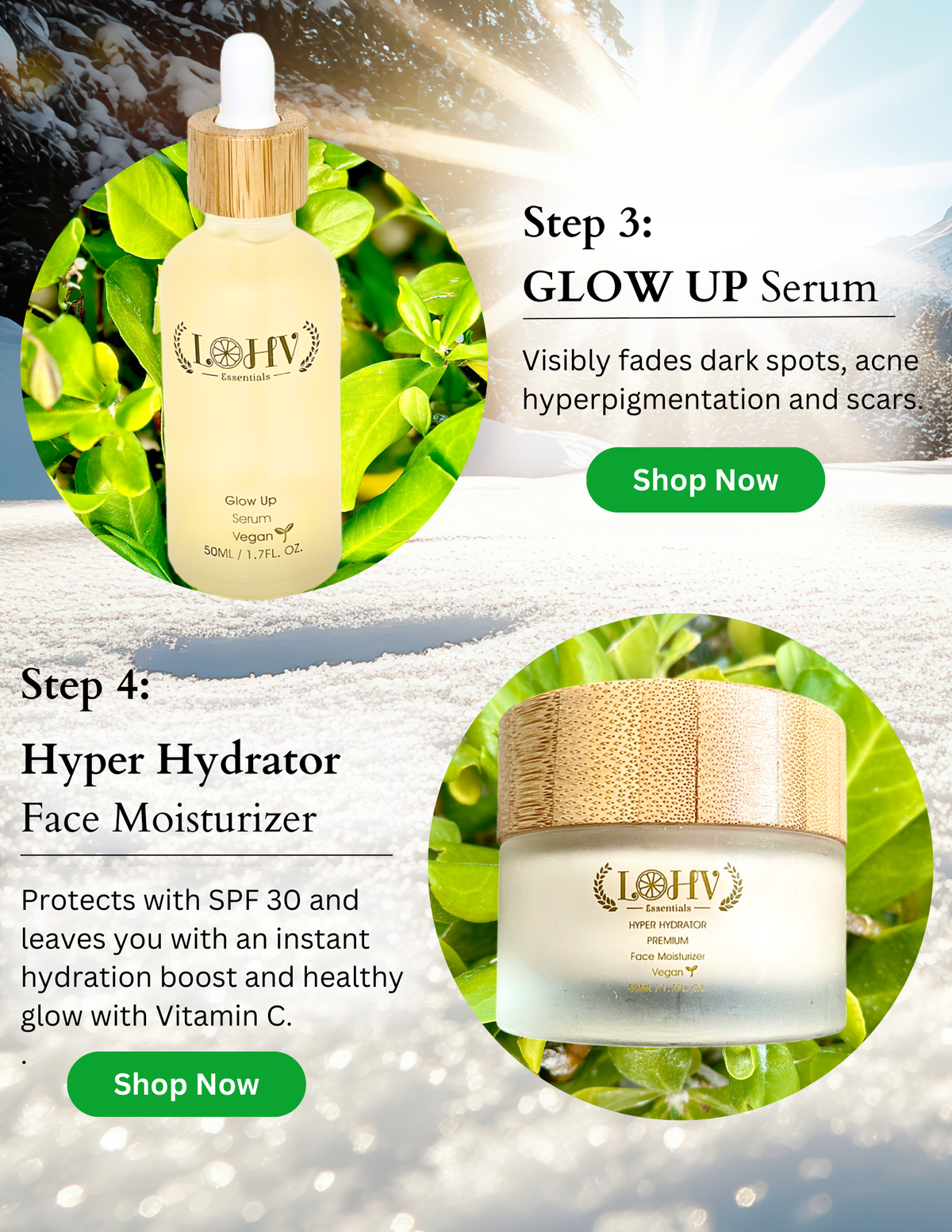 PREMIUM 100% VEGAN GLOW UP Toner Serum With Hyaluronic Acid + Niacinamide + Camellia Leaf + Vitamin E + Rose Water