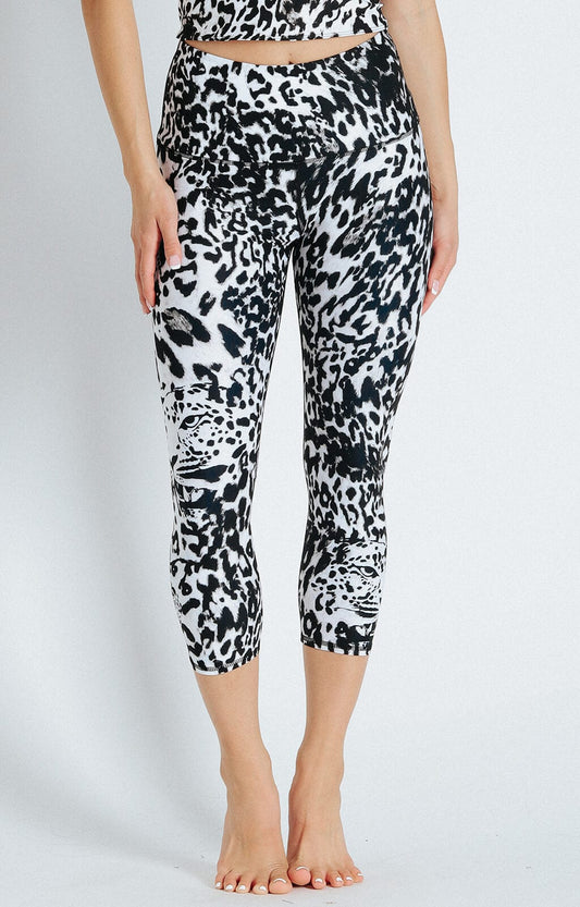 Capri Legging - Ghost Leopard