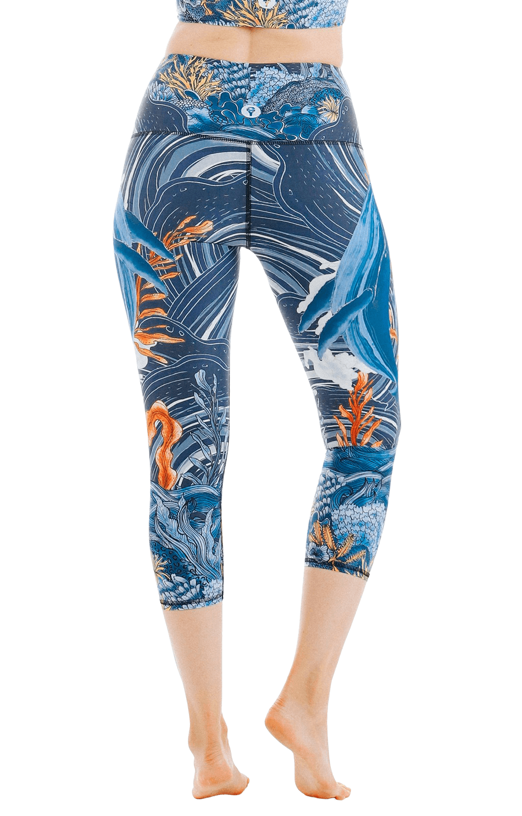 Capri Legging - Whale Hello