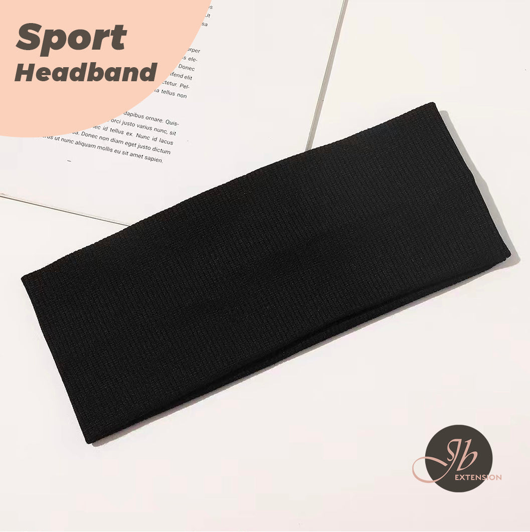 JBextension Women's Simple Plain Soft Comfortable Breathable Hair Band, Fashion Versatile Sporty Elastic Hair Band for Gym Workout Running