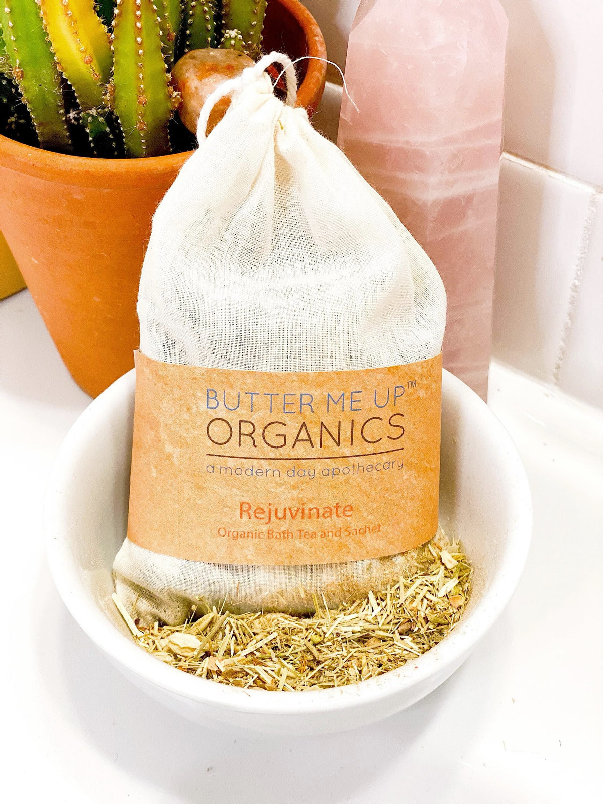 Té o bolsita de baño rejuvenecedora orgánica