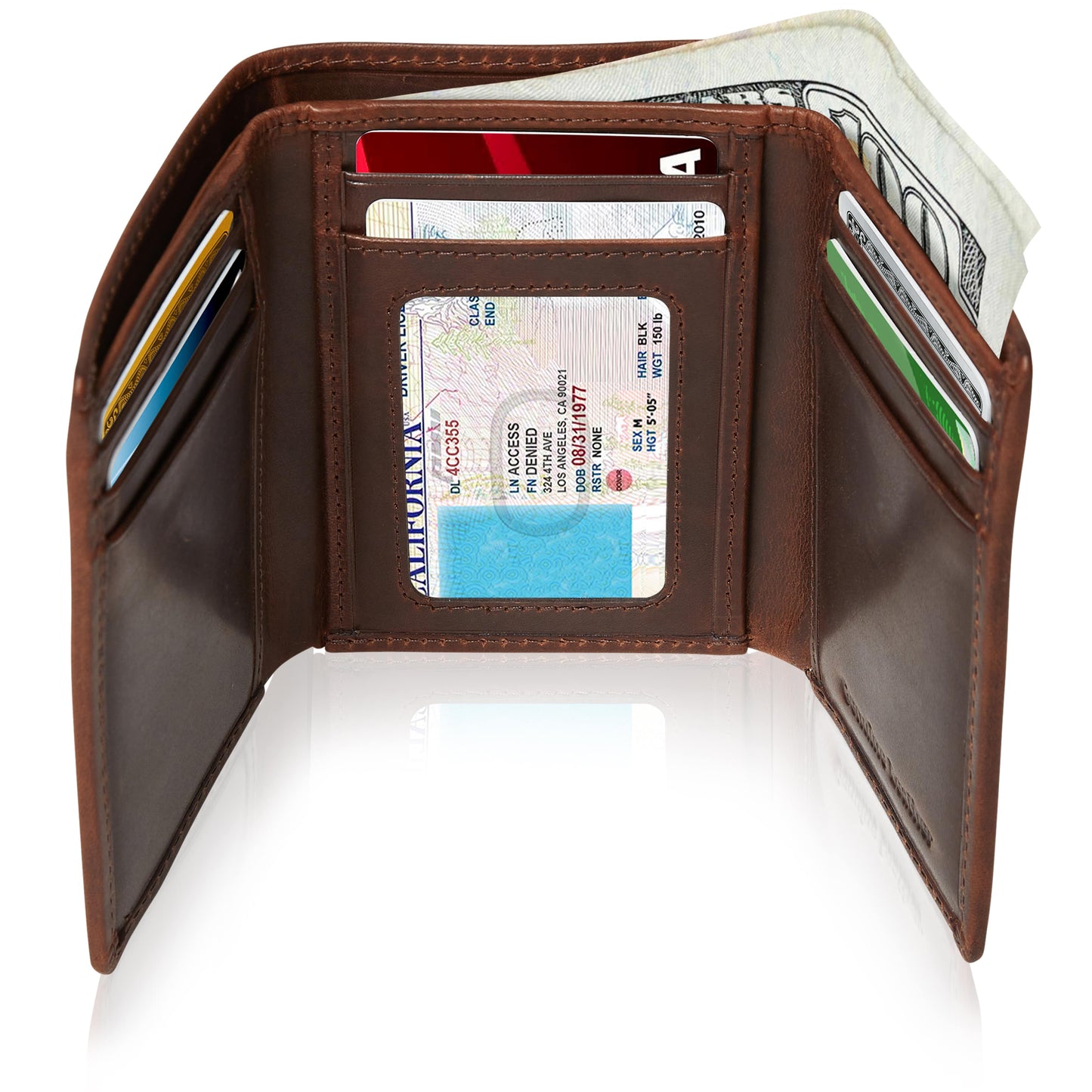 Leather Trifold Wallet