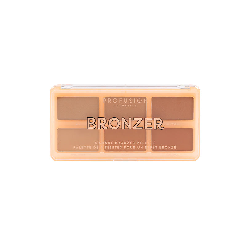 Paleta de 6 tonos bronceadores para rostro