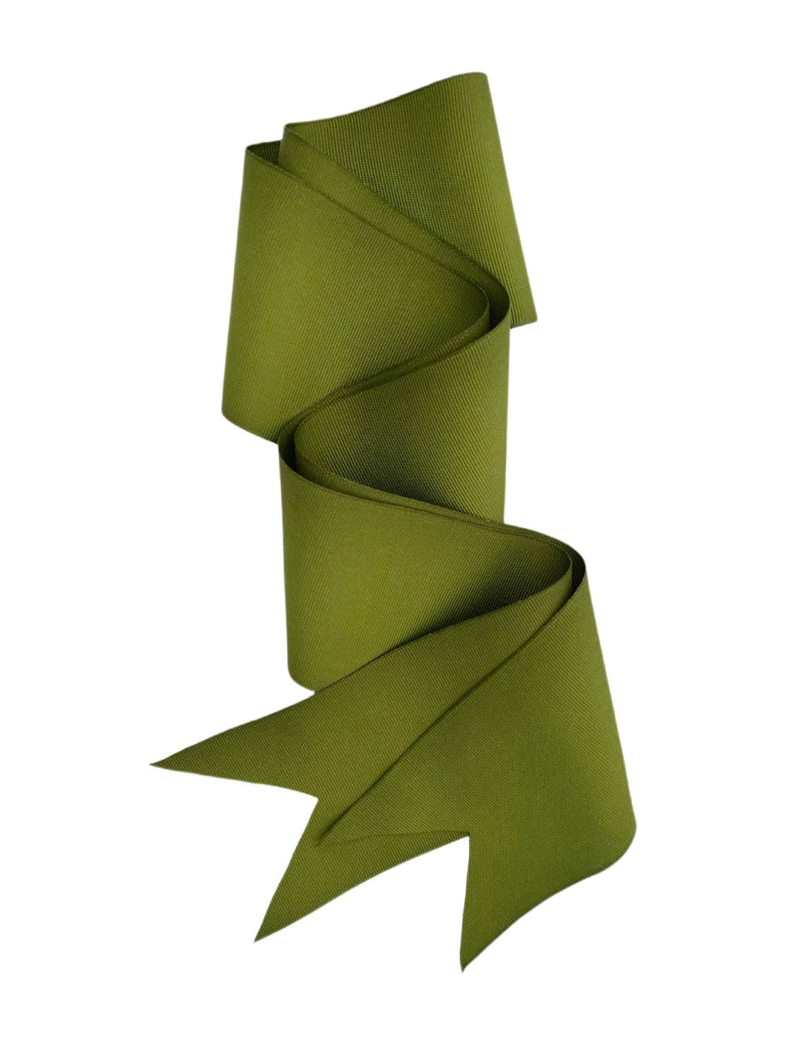 Sombrero para el sol con flores silvestres - Cinta de grogrén ancha y corta verde oliva