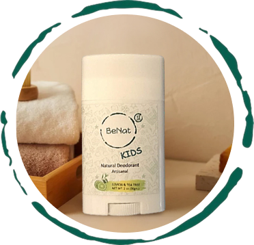 Desodorante totalmente natural para niños y adolescentes