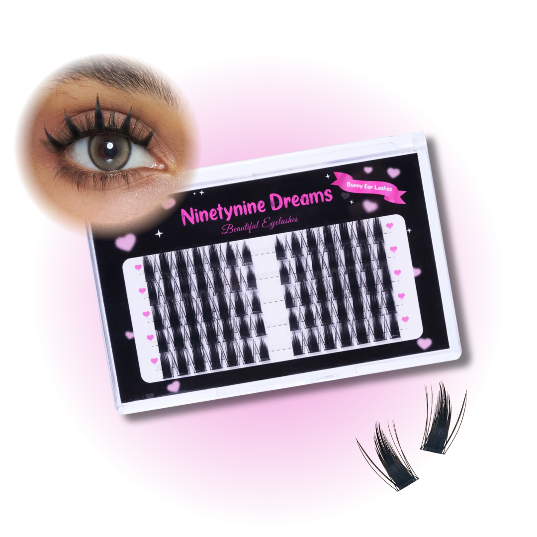 70PCs Bunny Ear Lashes