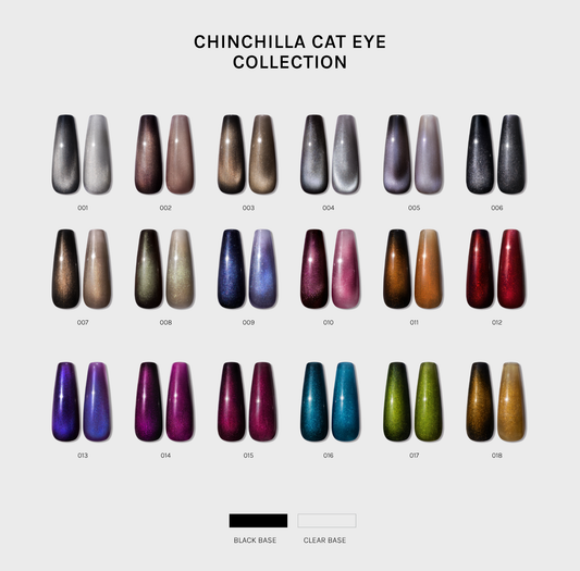 The Chinchilla Cat Eye Collection | 18 Color Full Set