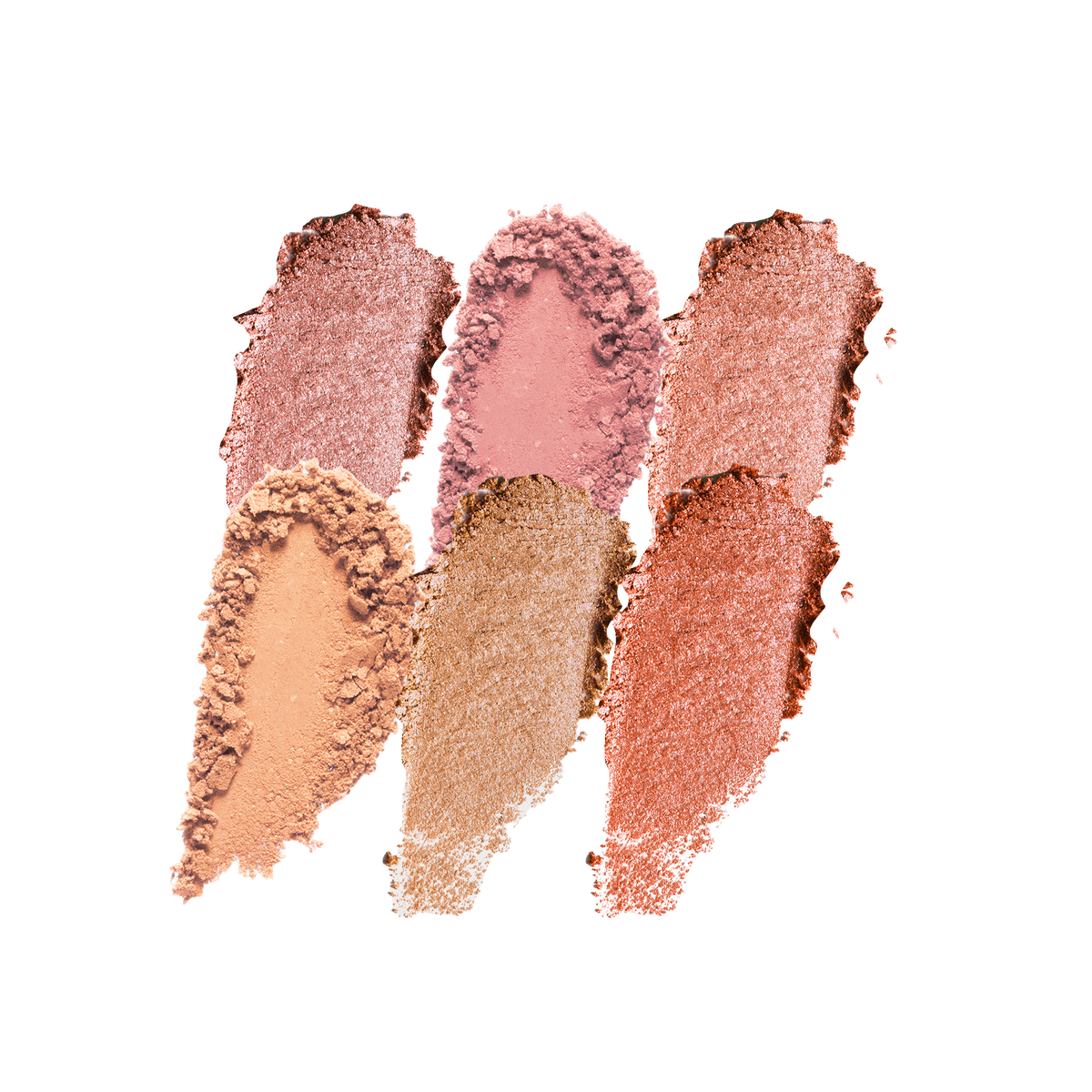 Paleta de rubor facial de 6 tonos