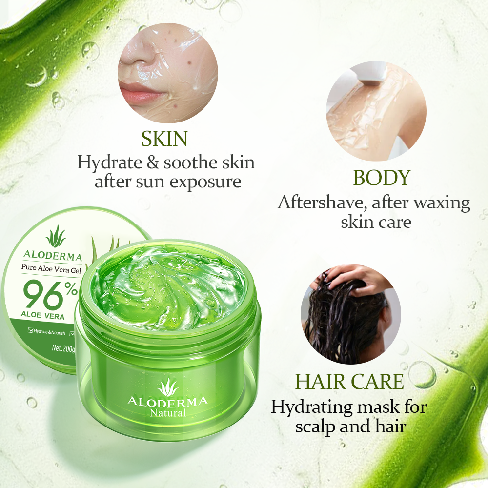 Gel de aloe vera puro 200 g