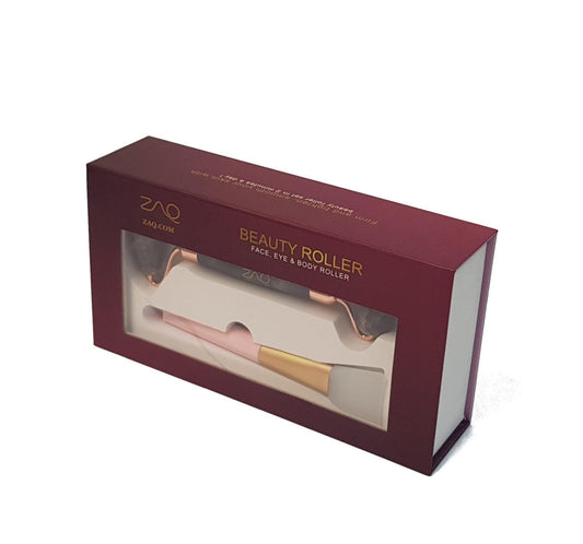 Amethyst Facial Roller, Gua Sha, Brush Set