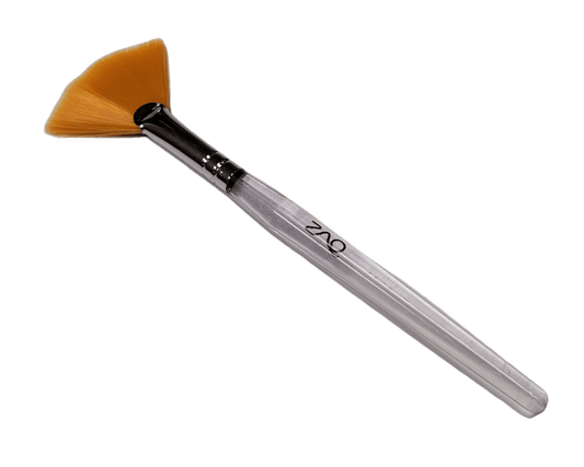 Fan Mask Brush with Synthetic Bristles & Acrylic Handle