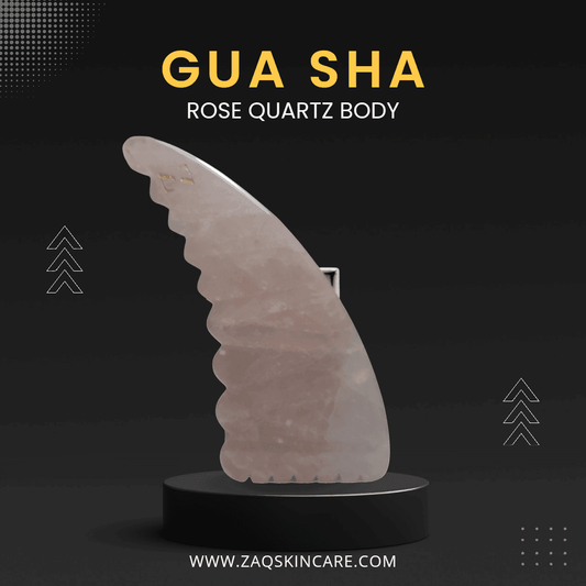ROSE QUARTZ BODY/FACE GUA SHA MASSAGE TOOL