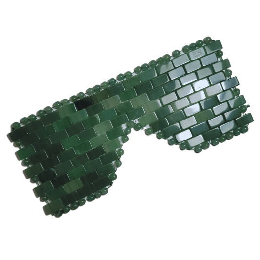 Jade Eye Mask - Handmade