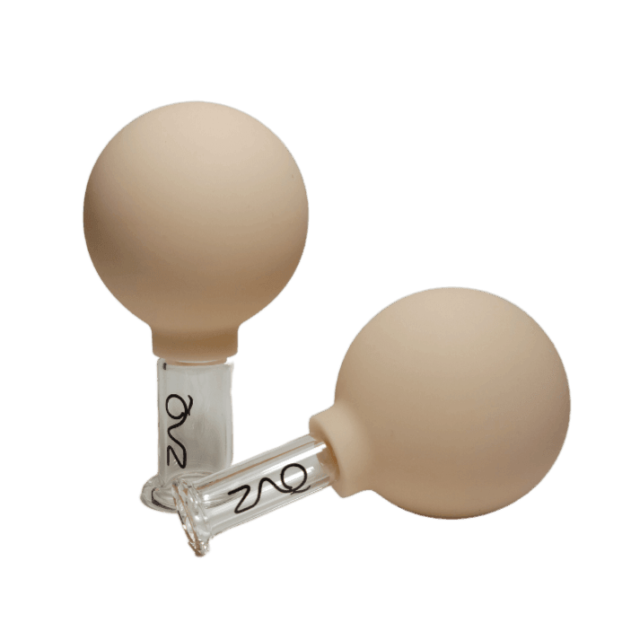 Juego de 2 ventosas faciales de vidrio