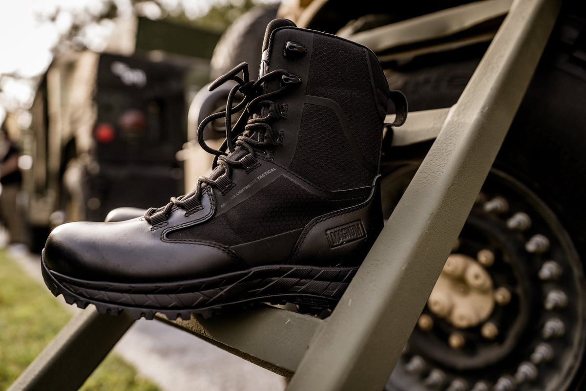 Bottes tactiques classiques II 8" à glissière latérale