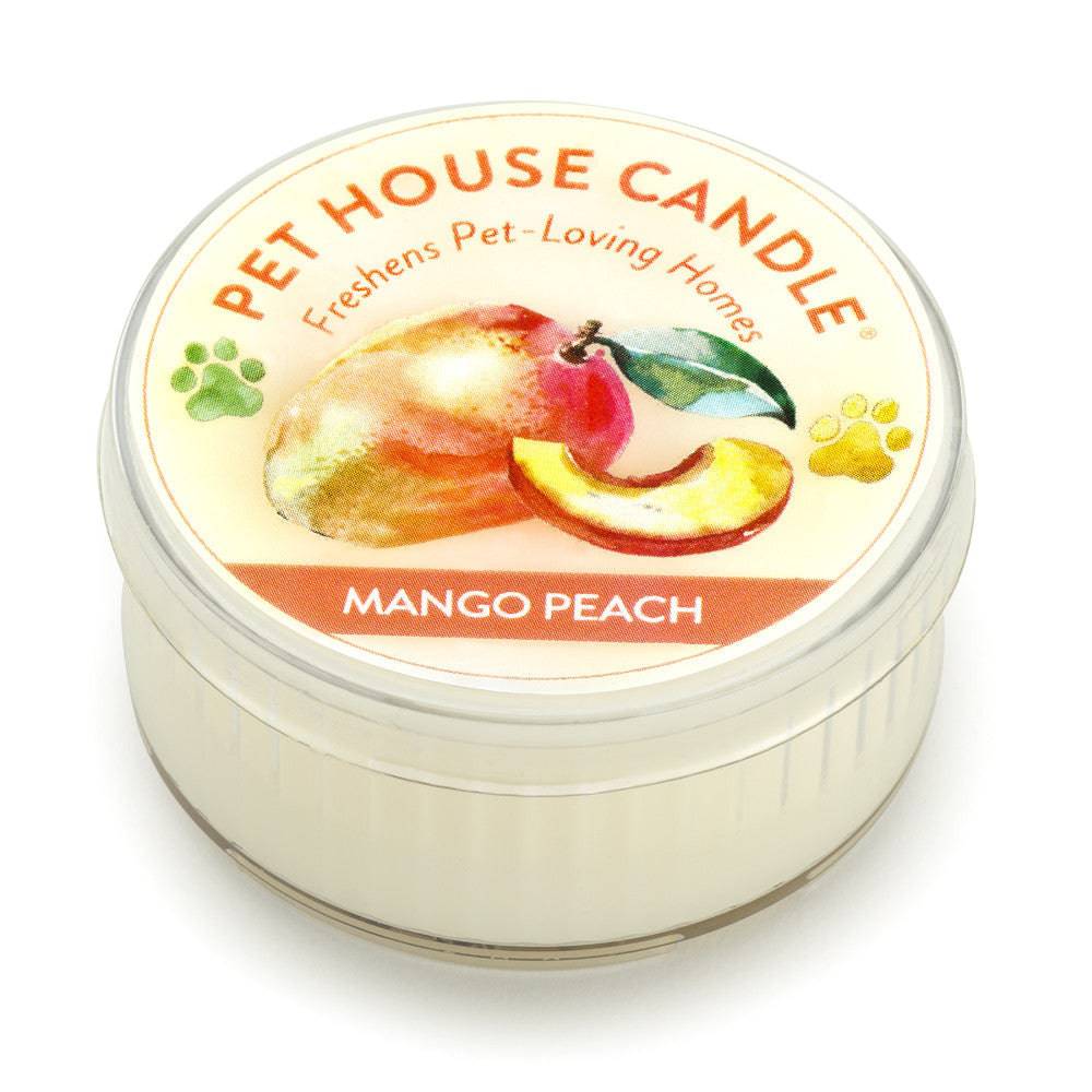 Mini vela de mango y melocotón