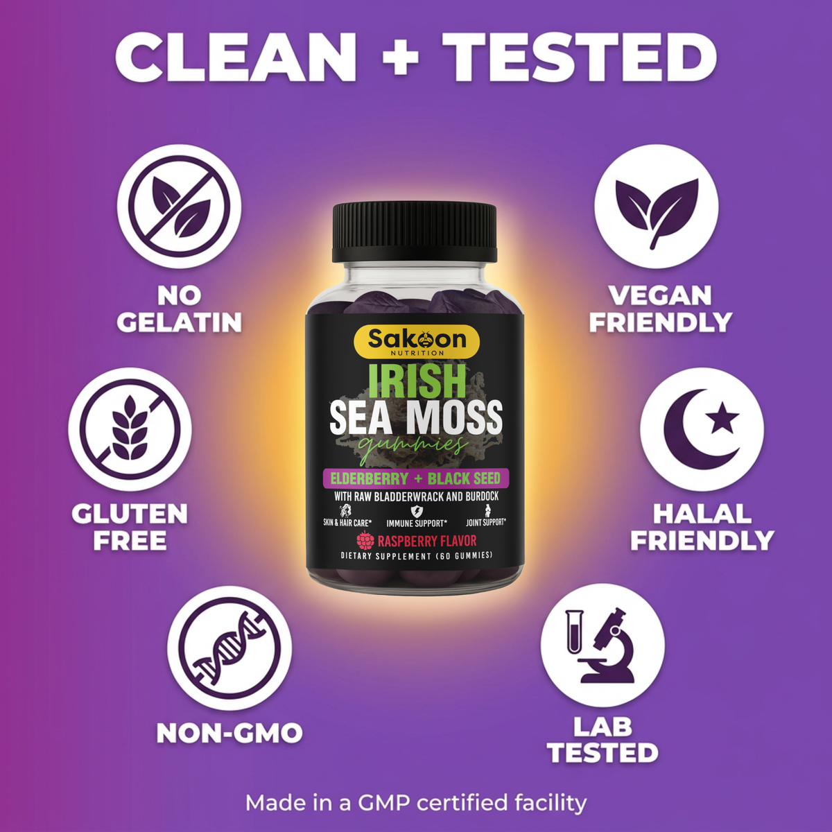 Irish Sea Moss Gummies + Elderberry