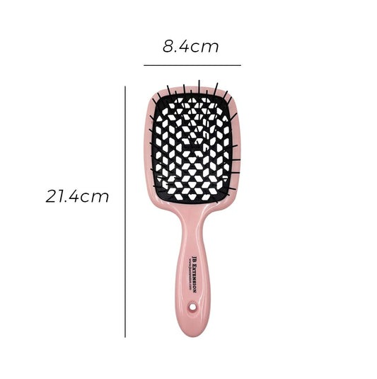 JBextension Detangling Brush for Pain-Free Brushing on All Wet or Dry Hair Types Durable Anti-Static Bristles, Lightweight Handle, Vented Hair Brush