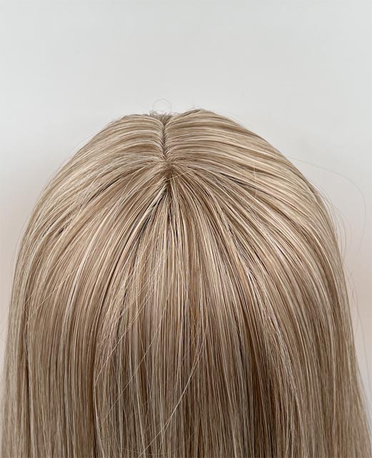 JBEXTENSION 28 Inches Long Straight Mix Blonde Wig With Bangs MANDY