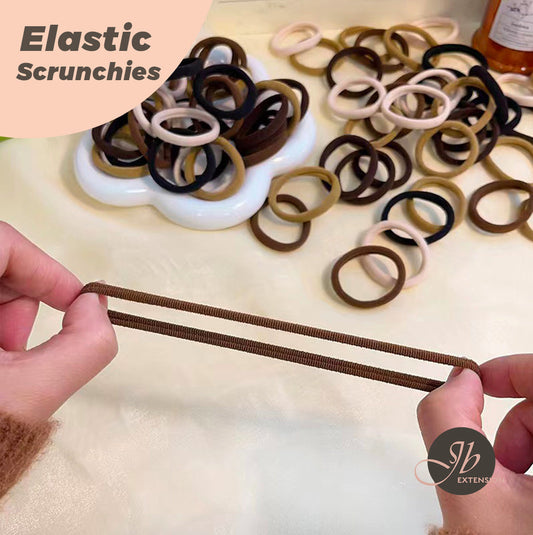 JBextension High Stretch Elastic Hair Tie Casual Simple Plain Hair Accessories For Women, Simple Minimalist Ponytail Holder 10 PCS