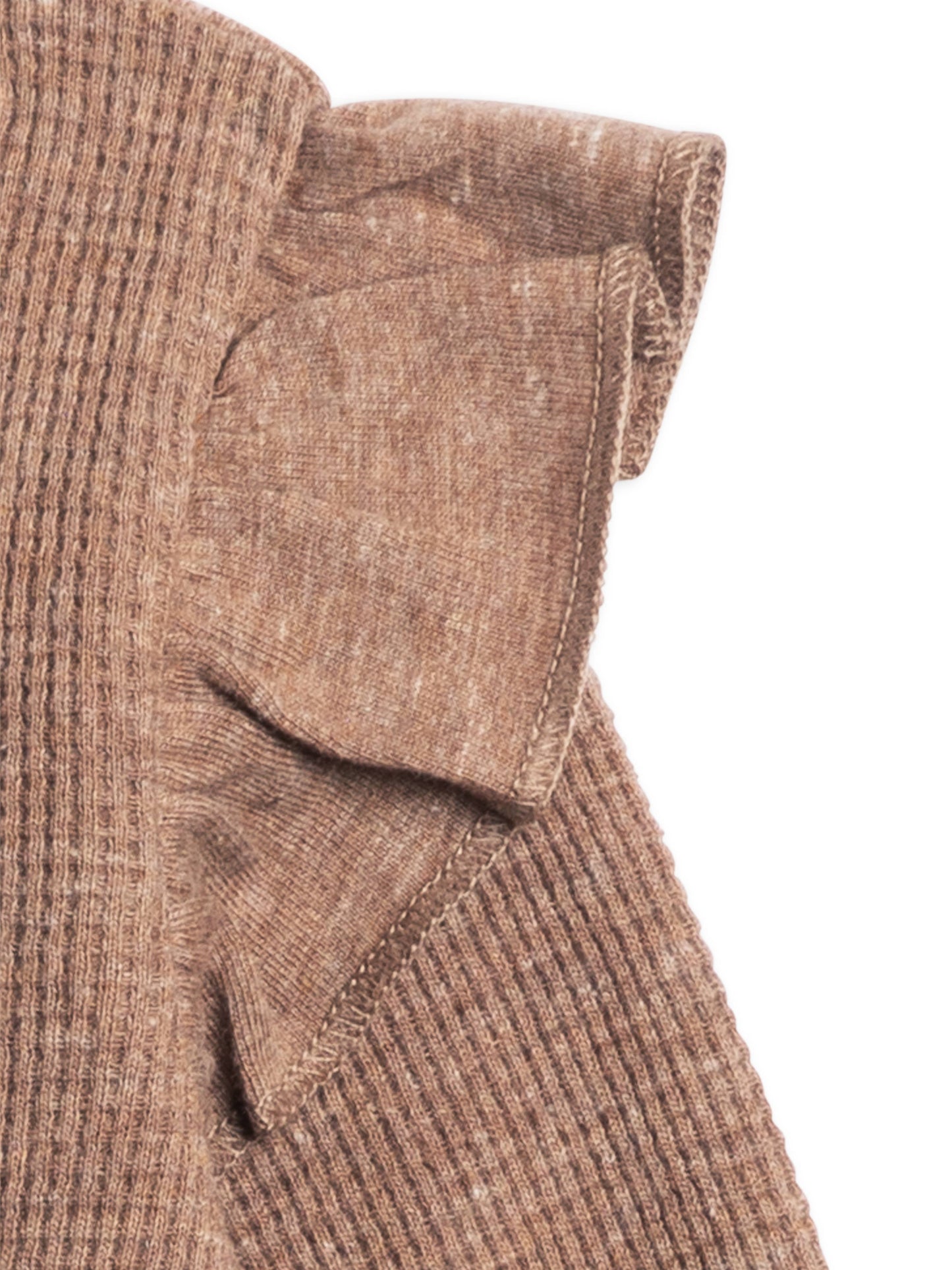 Organic Baby Mila Flutter Sleeve Waffle Romper