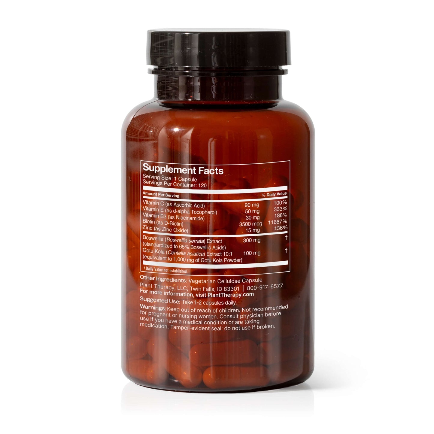 3 - in - 1 Hair, Skin & Nails Herbal Supplement - 120 Capsules | Daily Health & Beauty