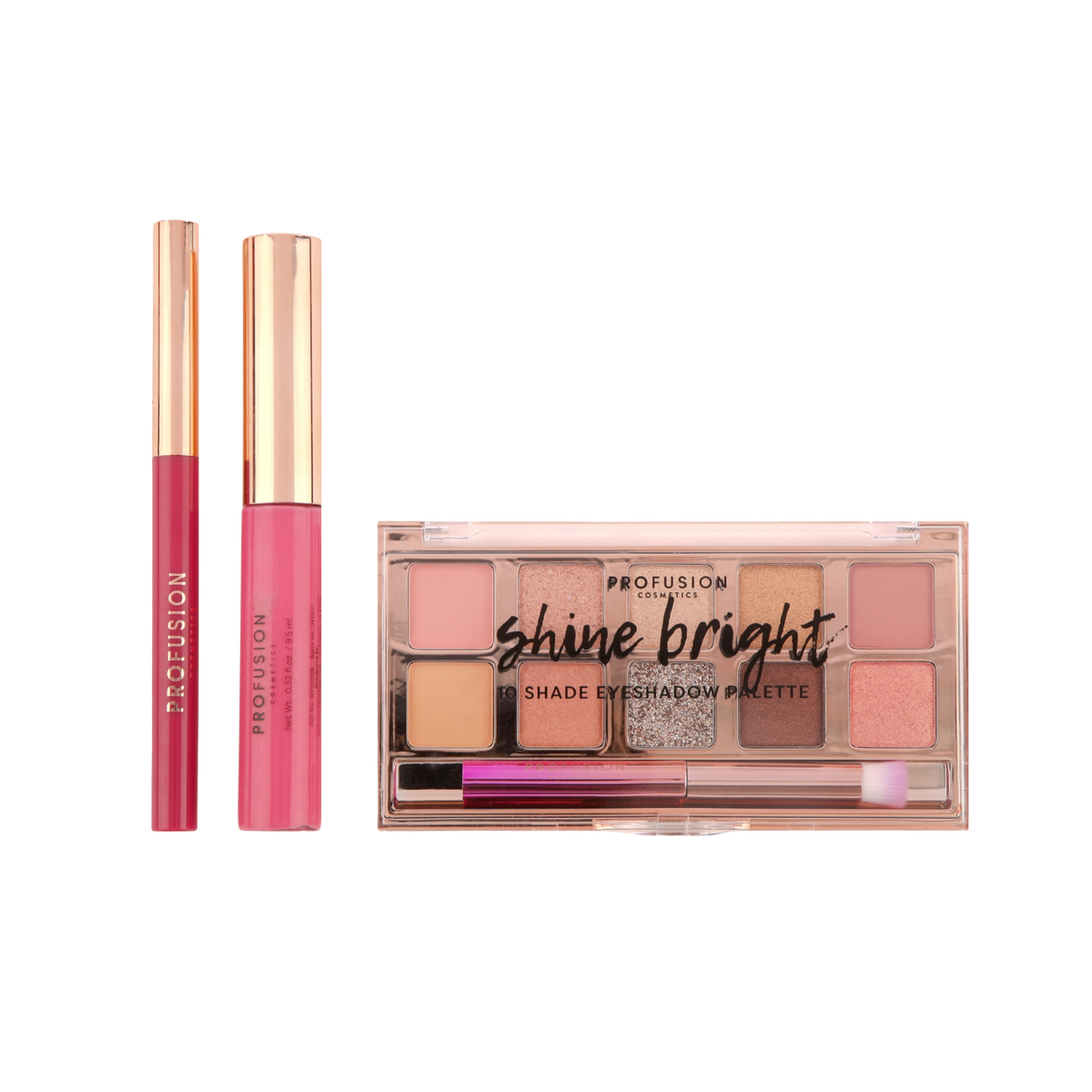 Crimson Star Struck – Set de 4 piezas para rostro y ojos