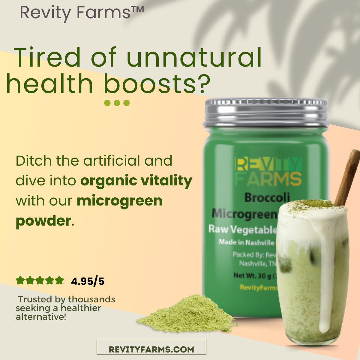 SuperFood - Concentrated Microgreen Powder - Freeze Dried