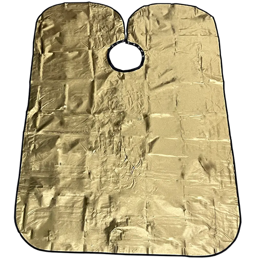 24K Barber Cape Reversible Black - Gold
