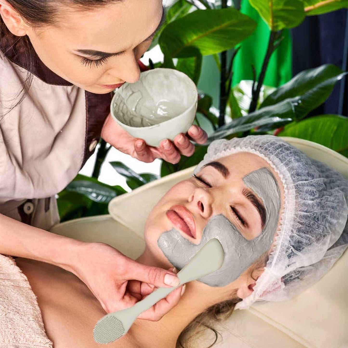 Hugz Silicone Cleansing Brush and Spatula Applicator