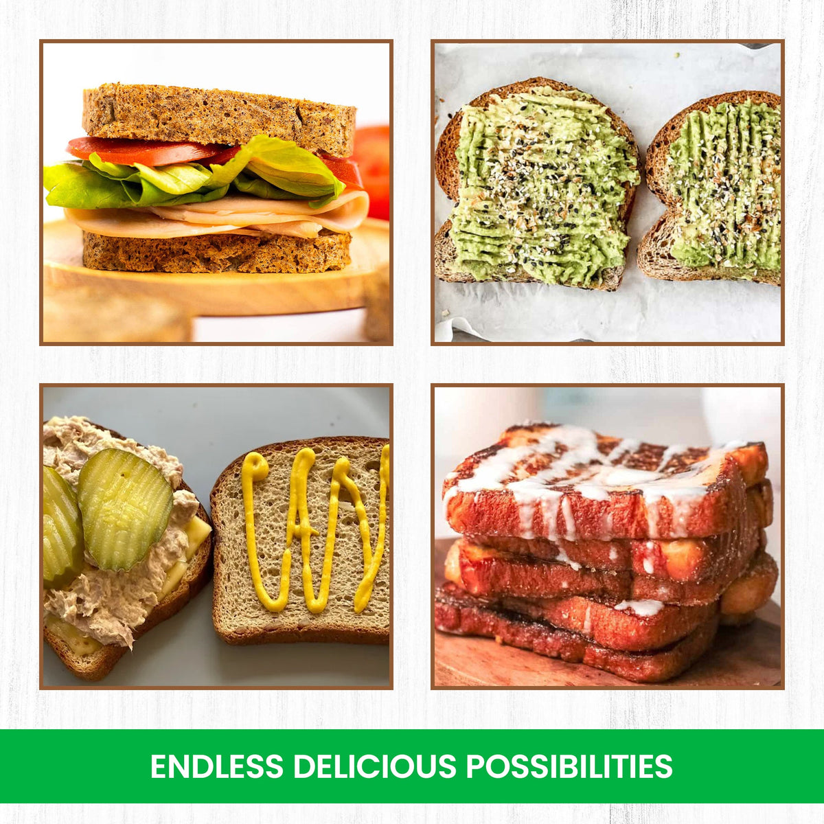 Carbolicious Bread Low-Carb, Sugar-free, Keto, Atkins Friendly 16 oz -2g Carbs- Per Slice One Loaf (16 oz)