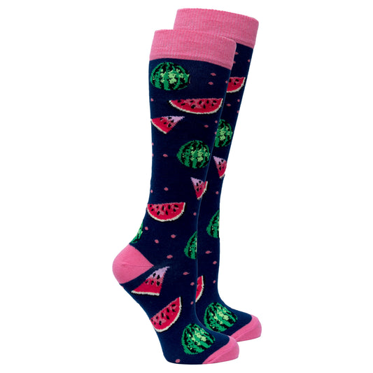 Women's Delightful Fruits Knee High Socks Set