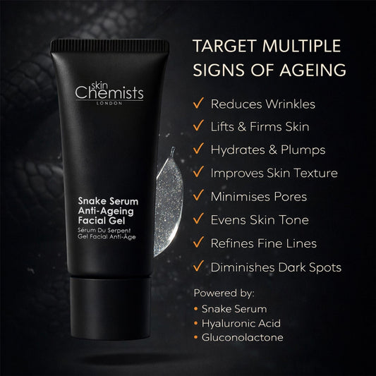 skinChemists Snake Serum Anti-Ageing Facial Gel 30ml