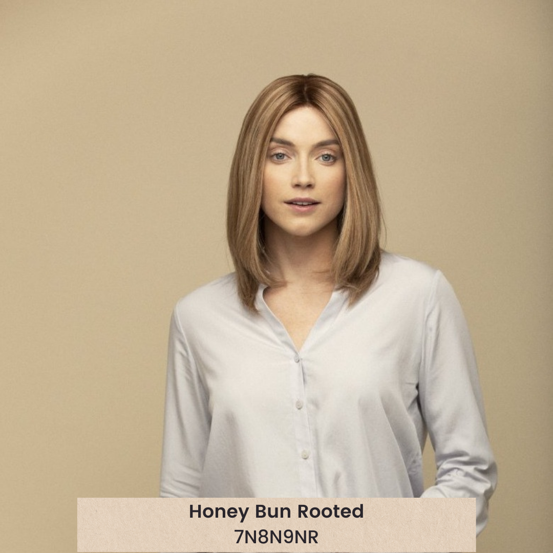 Peluca Hera de 15" de cabello humano Remy con encaje frontal (anudada a mano)