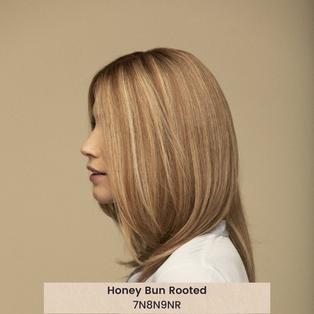Peluca Hera de 15" de cabello humano Remy con encaje frontal (anudada a mano)