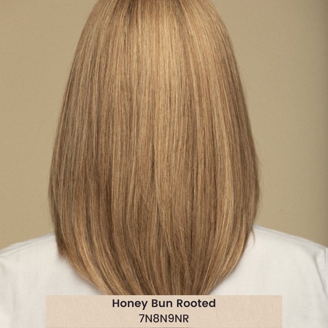 Peluca Hera de 15" de cabello humano Remy con encaje frontal (anudada a mano)
