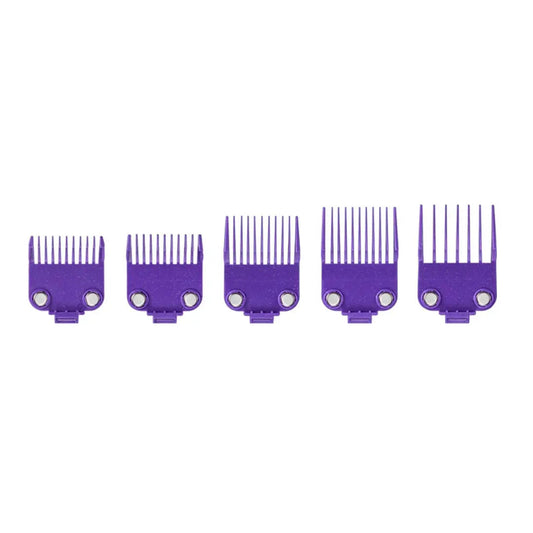 Andis Magnetic Guards 560997 OG Master Dual Magnet Clipper Guard Set - 5-Pack, Purple