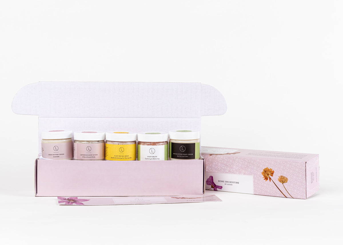Set de rutina de spa de lujo para todo el cuerpo en casa: el regalo perfecto para ti.