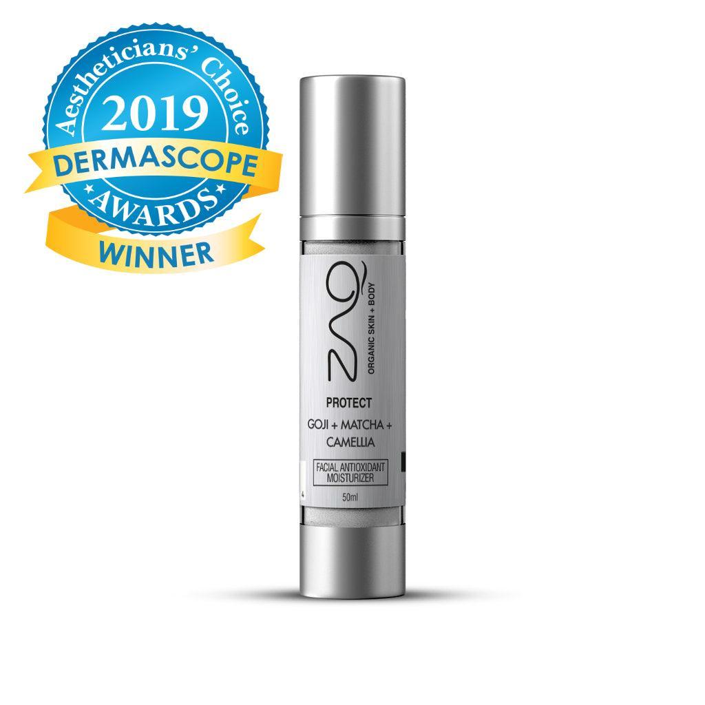 Hidratante antioxidante orgánico ZAQ Protect - Goji + Matcha + Camelia