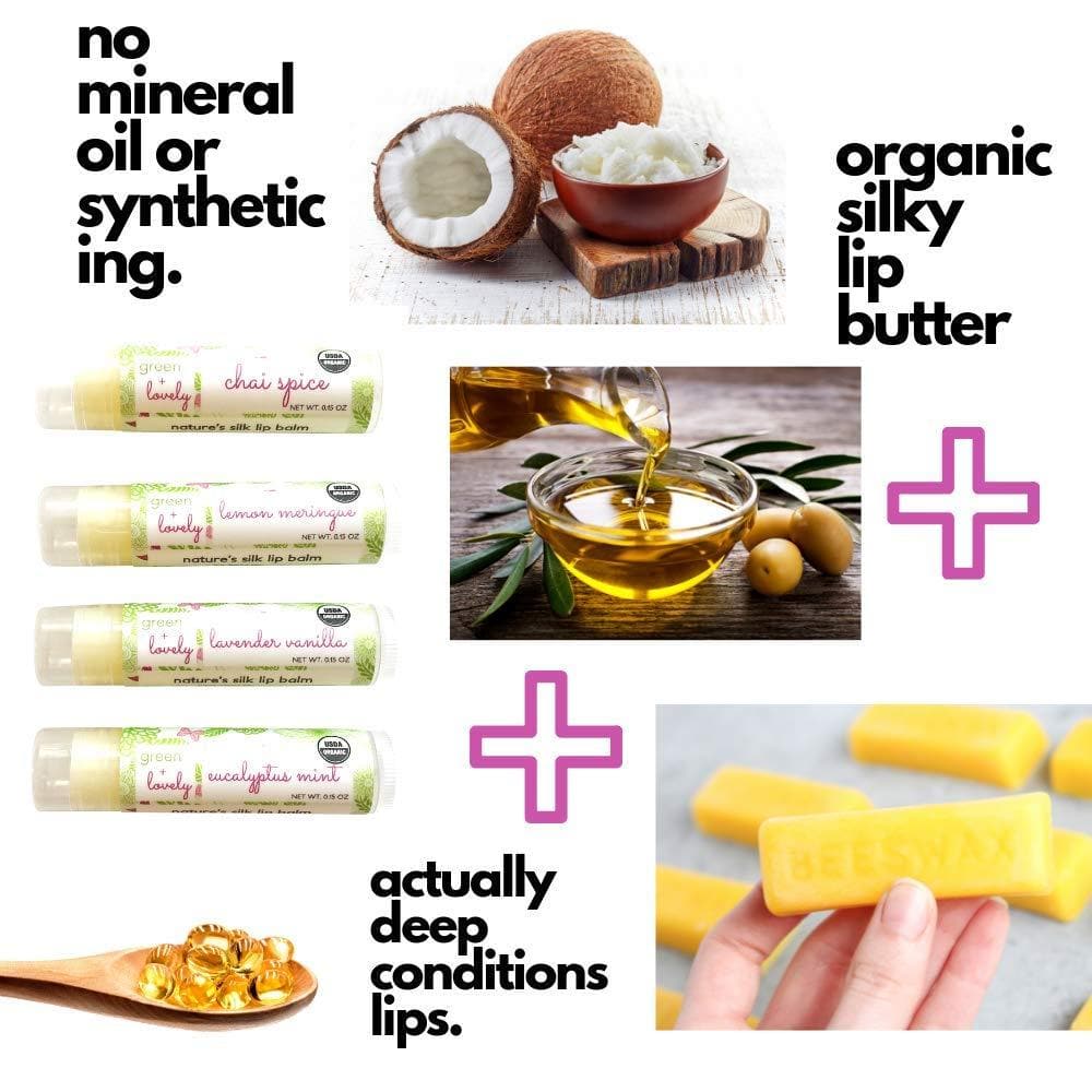 Chai Spice /// Organic Lip Balm Butter for Intense Moisture - Beauty Gift