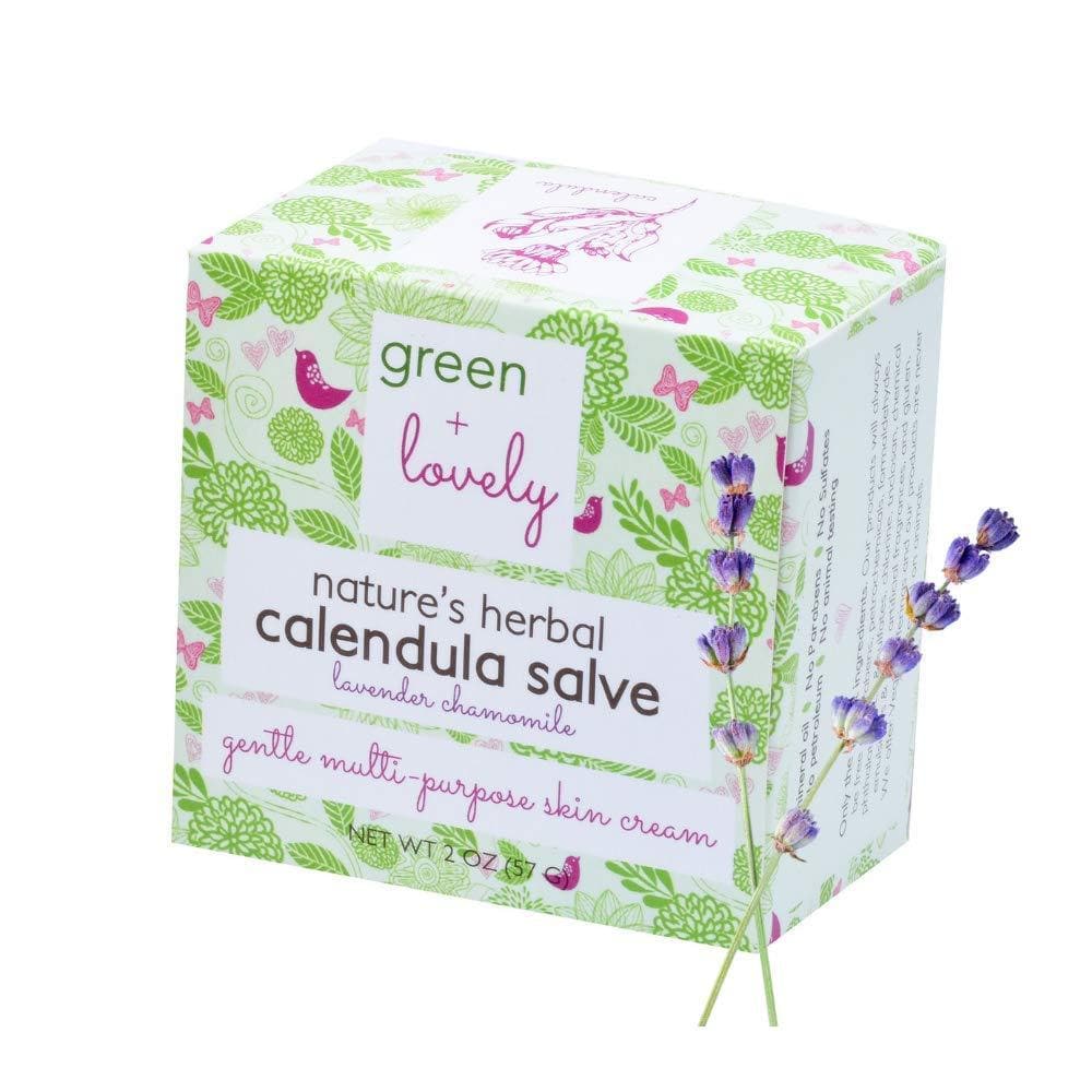 Bálsamo de caléndula y lavanda de Nature's Herbal - Crema para el eccema - Crema multiusos para la piel, 2 oz