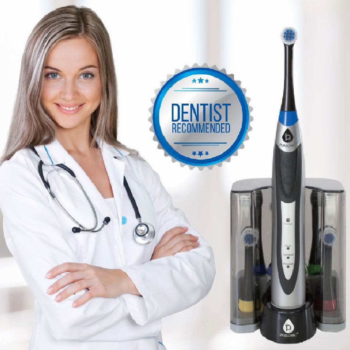 Cepillo de dientes eléctrico recargable con oscilación rotatoria Serie Pro
