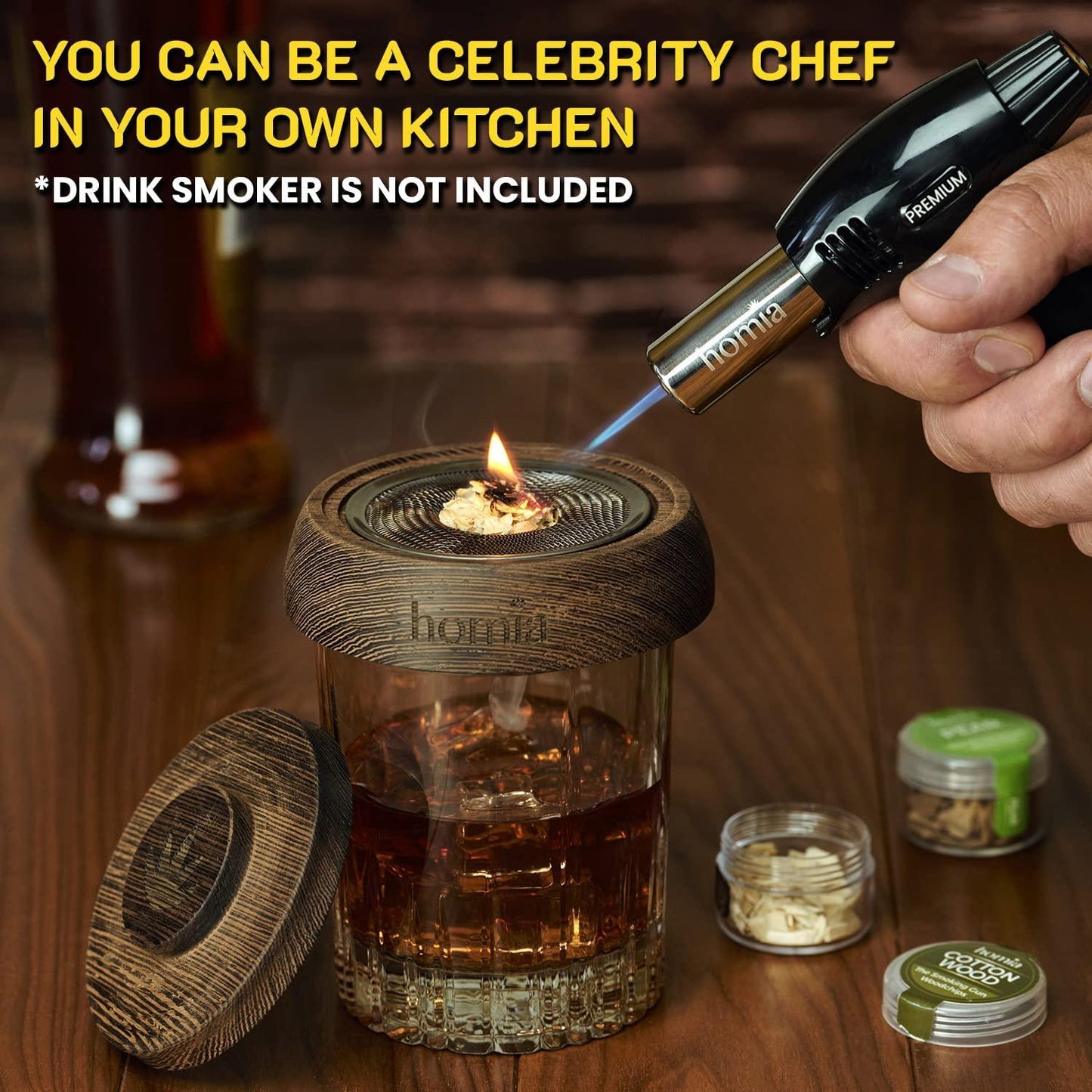 Butane Torch Refillable Kitchen Torch Lighter Adjustable Flame