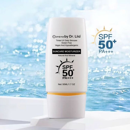 Illuminating Mineral Sunscreen SPF 50 – Vegan, Gluten-Free Moisturizing Sun Care for Sensitive Skin