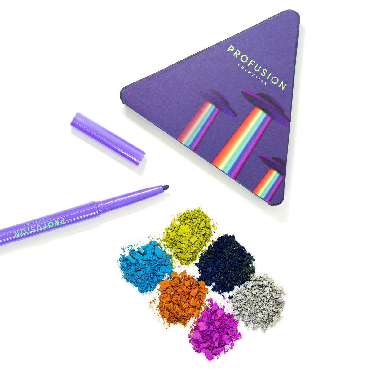UFO | Kit Beam It Up: Paleta de 6 tonos + Delineador neón