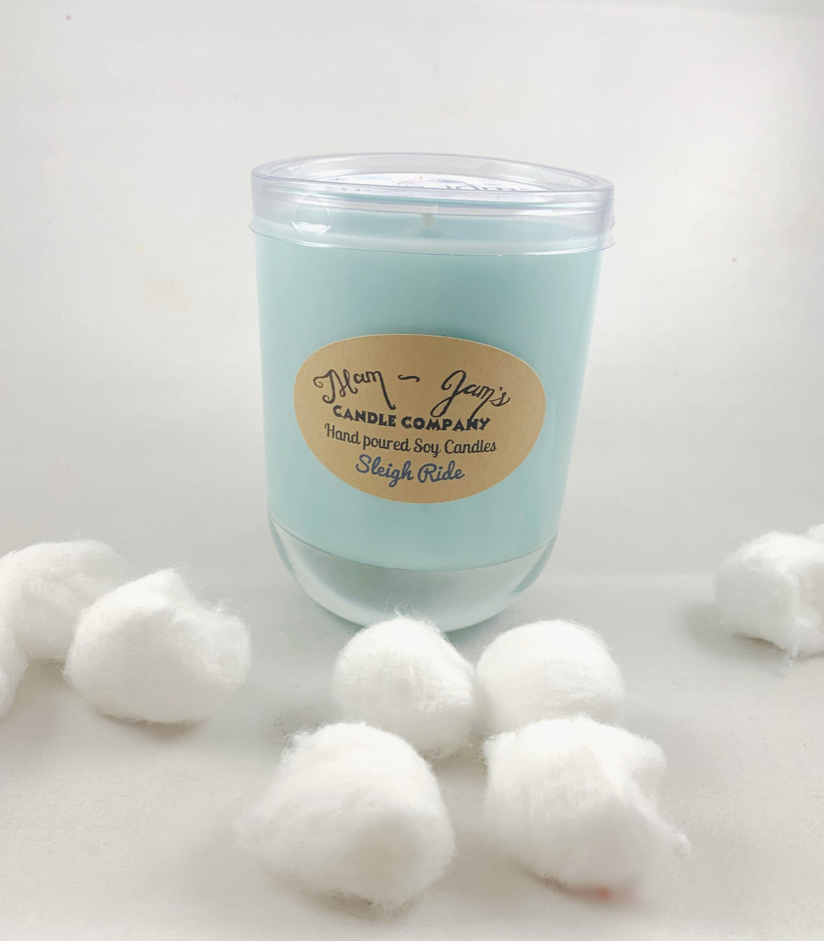 Bougie de Soja Sleigh Ride – Parfum de Fêtes Doux et Chaleureux | Mam Jam’s