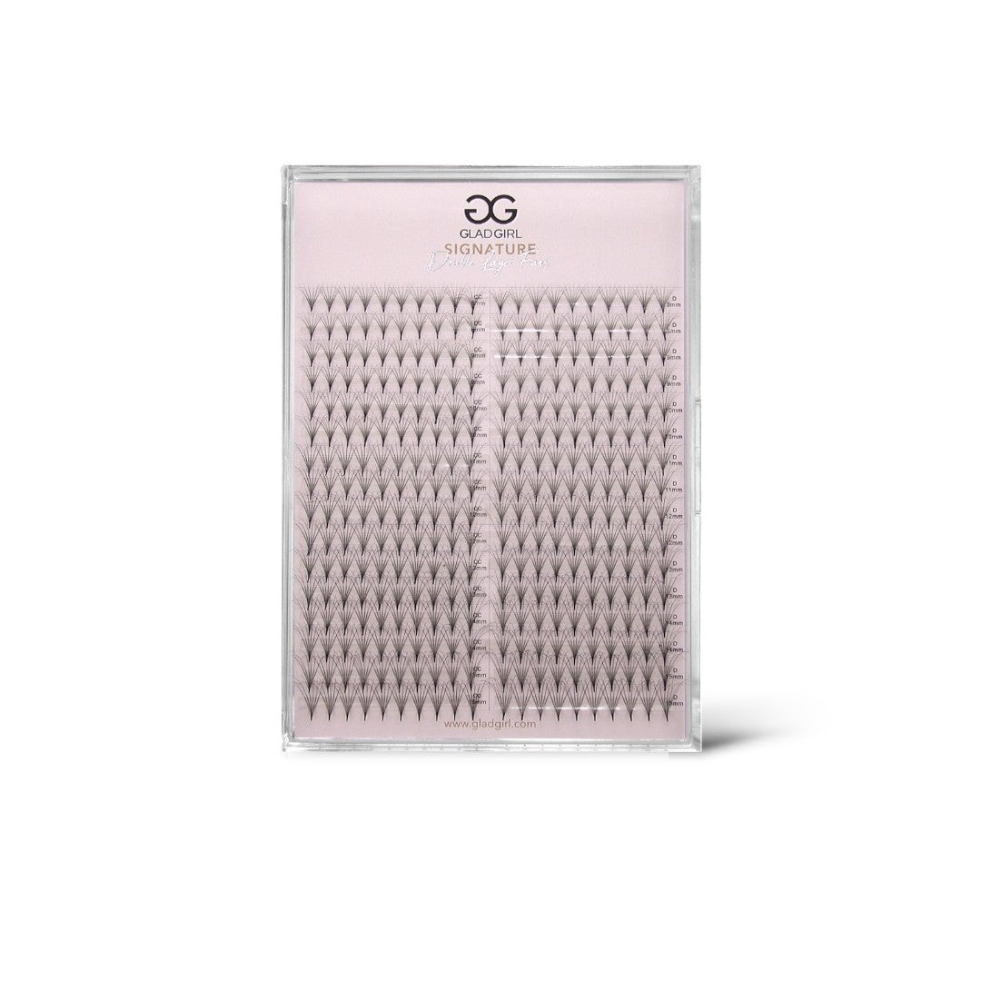6D Double Layered Signature Mink PreMade Lash Fans - CC Curl & D Curl 0.05 x 8-15mm